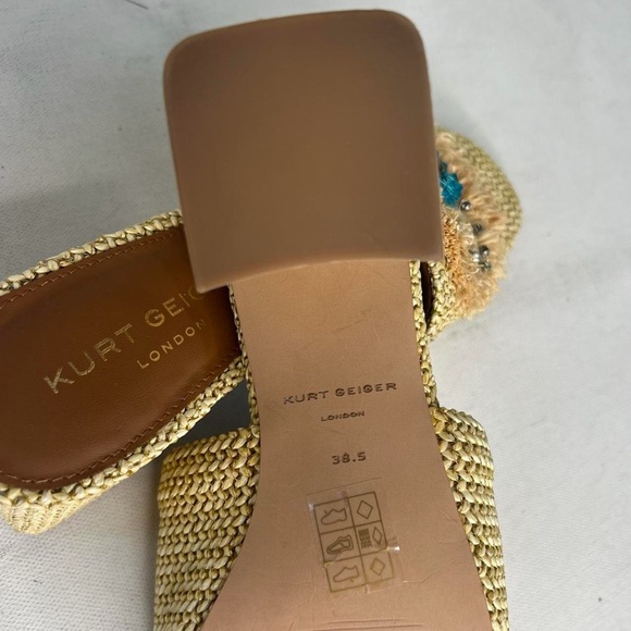 NWT Kurt Geiger evil eye embellished tan sandals - Picture 3 of 8